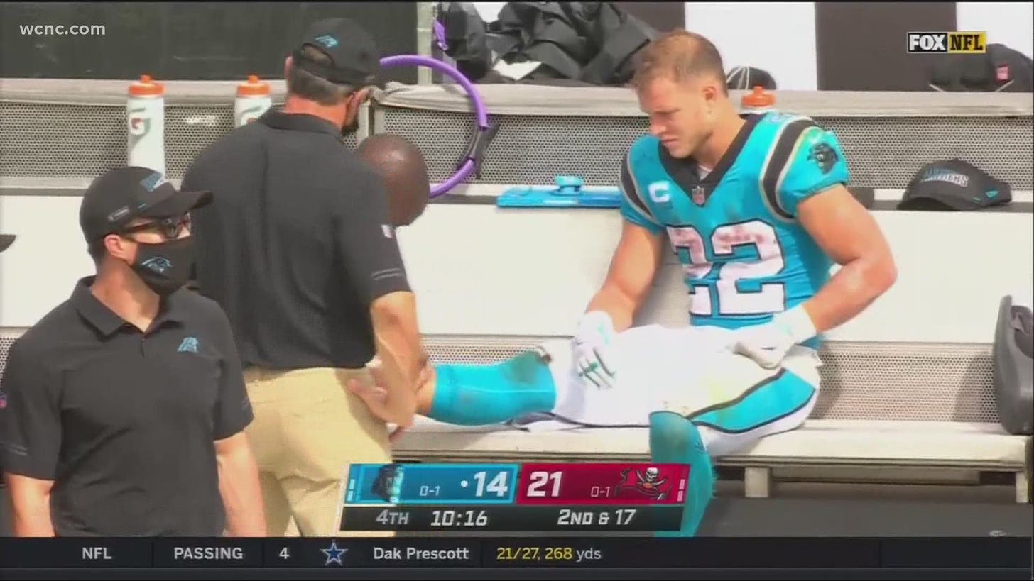 McCaffrey suffers ankle injury in week 2 game wcnc.com.