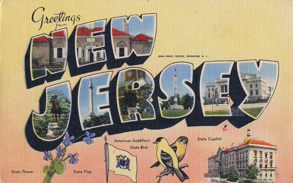 New Jersey postcard New Jersey postcard