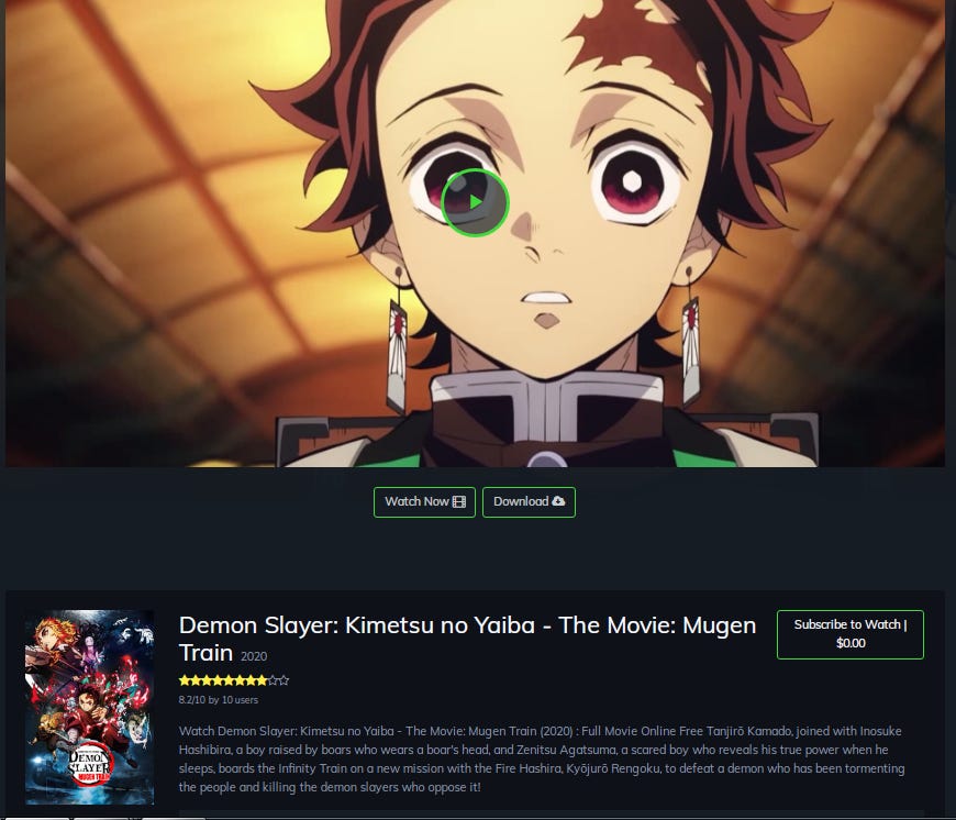 Watch Hd Demon Slayer Kimetsu No Yaiba The Movie Mugen Train Online Full Free