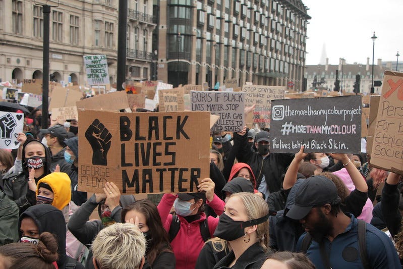 Black Lives Matter rally in London, Flickr photo by Socialist Appeal // CC2.0 Black Lives Matter rally in London, Flickr photo by Socialist Appeal // CC2.0