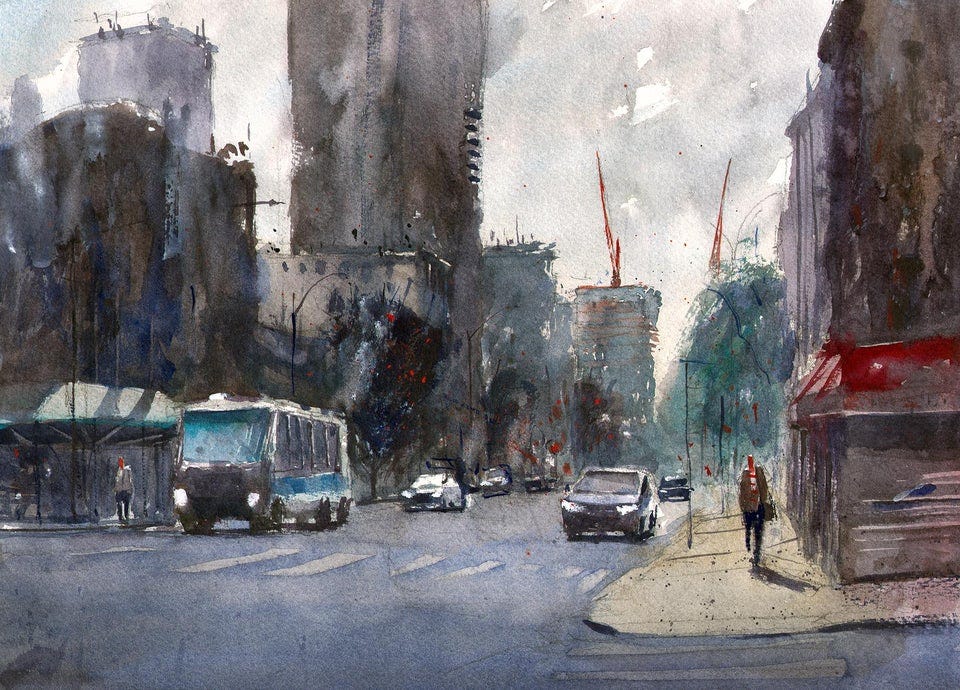 r/nyc - Did some watercolor painting outside my place in Harlem r/nyc - Did some watercolor painting outside my place in Harlem