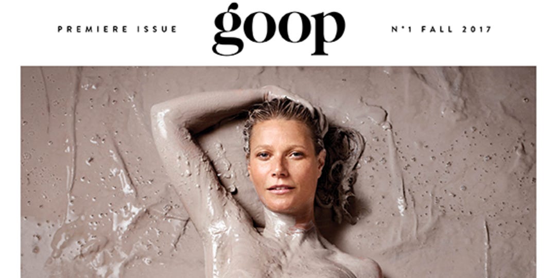 Topless Gwyneth Paltrow Poses in Mud on First Goop Mag Cover - E! Online