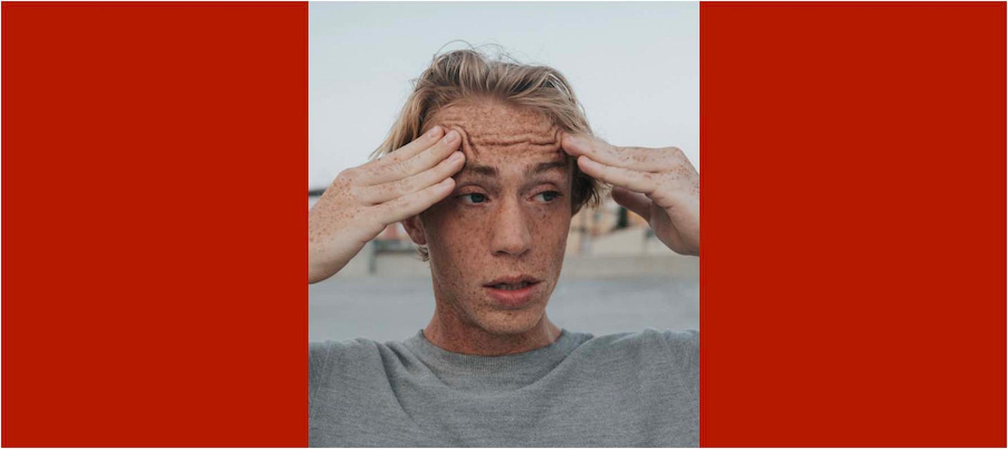 Frustrated young man Frustrated young man