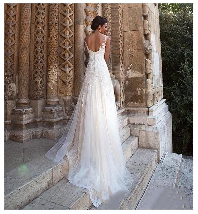lorie boho wedding dress