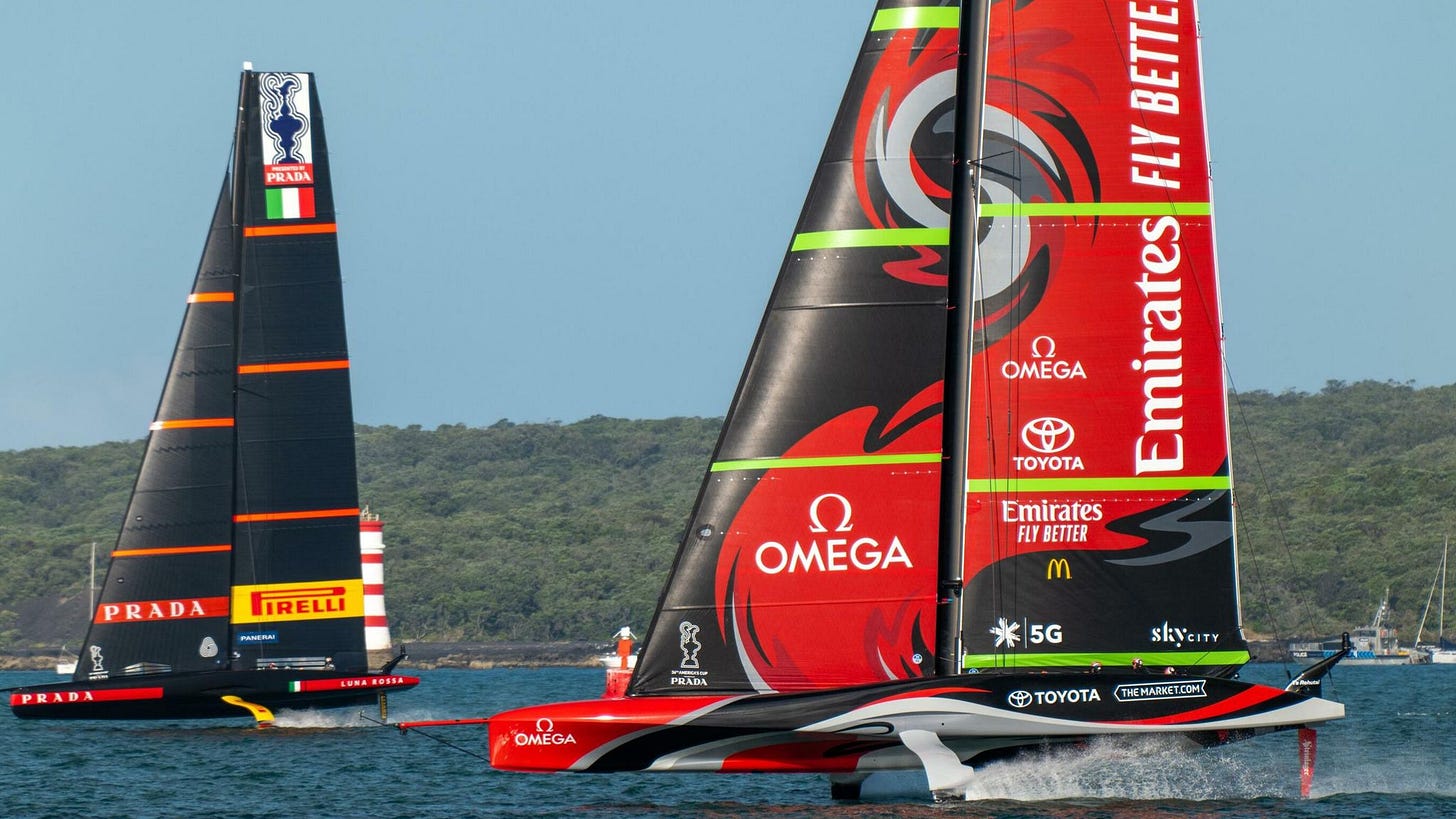 36th America's Cup Match: Emirates Team New Zealand face Luna Rossa Prada  Pirelli | Sailing News | Sky Sports