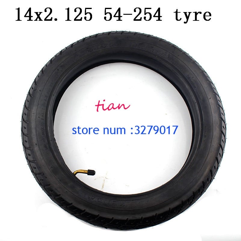 14 x 2.125 bike tire