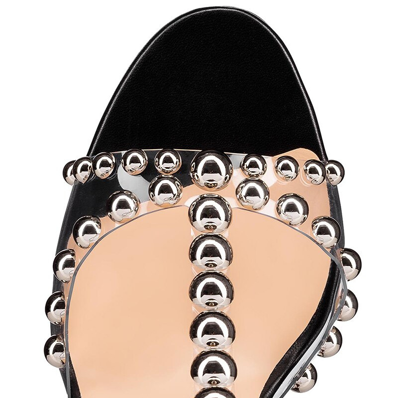 clear shoes with studs