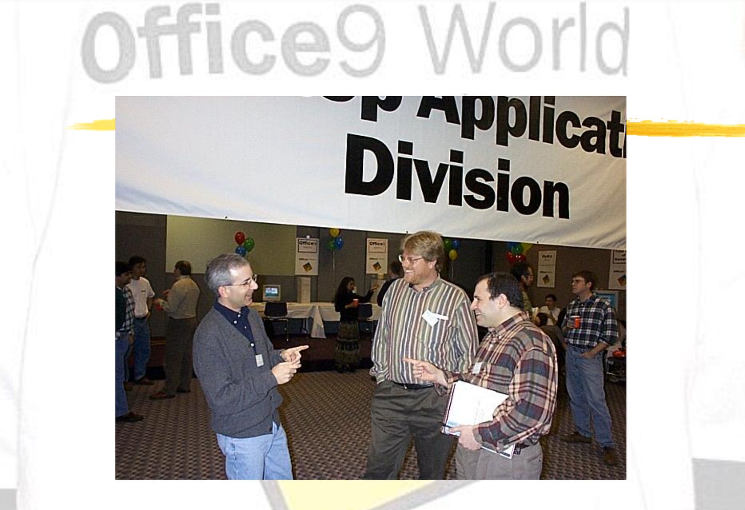 Photo of the author with two members of the OAC. Photo of the author with two members of the OAC.