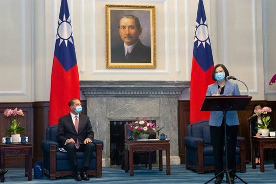 How Much Will Azar's Trip to Taiwan Provoke China? How Much Will Azar's Trip to Taiwan Provoke China?