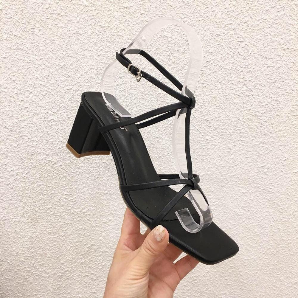 office orange sandals