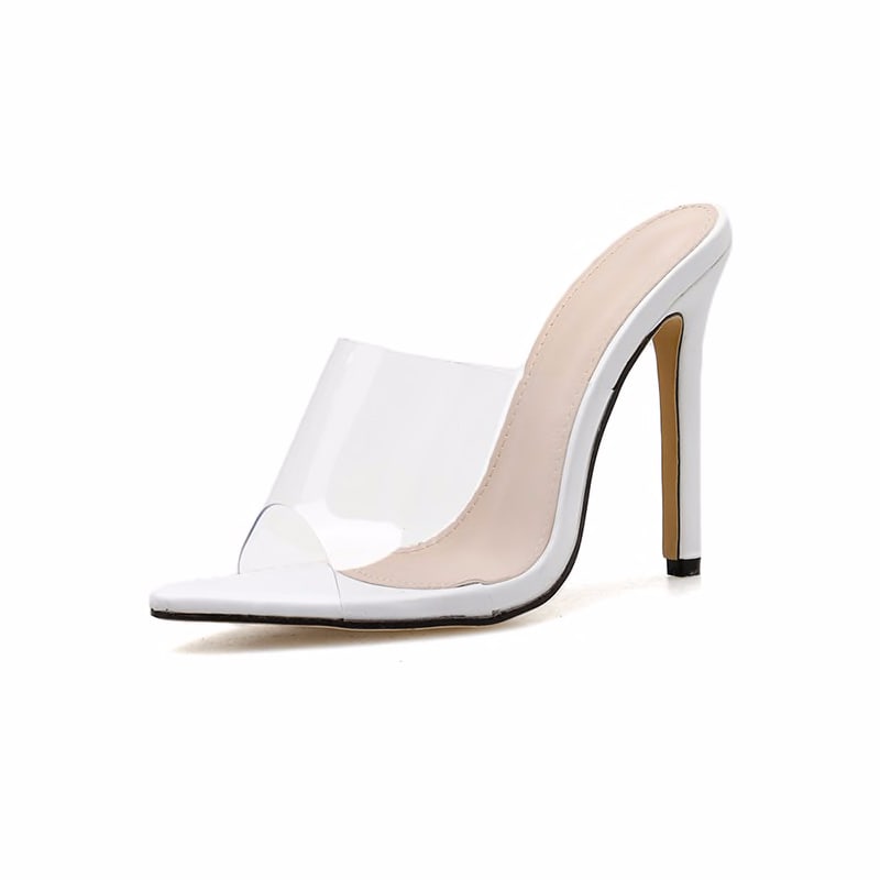 plus size clear shoes