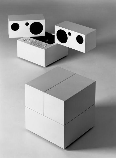 Design is fine. — Mario Bellini, Brionvega Totem, RR130 HiFi set,... |  Audio design, Speaker design, Box design