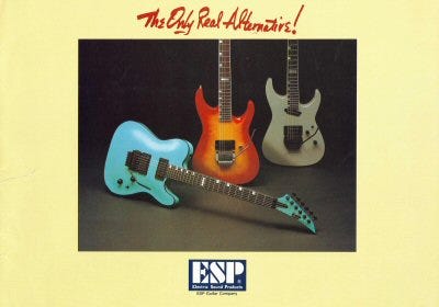 ESP 1987 Guitar Catalogue (2) - Vintage Japan Guitars