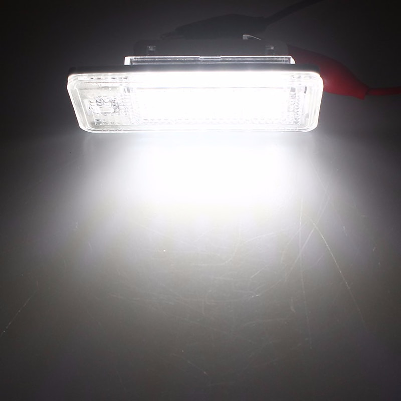 audi a4 number plate light warning