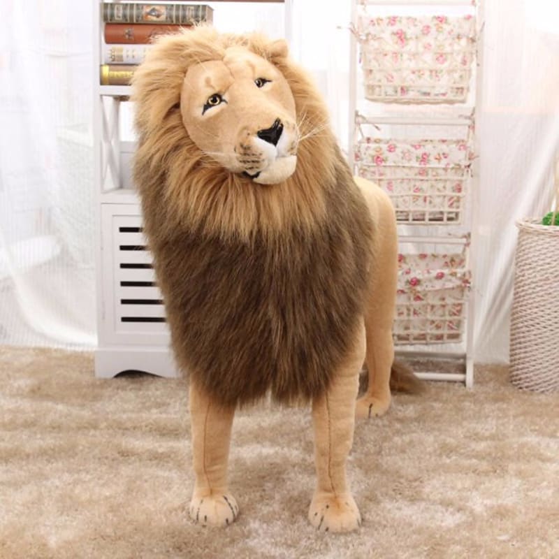 life size lion plush