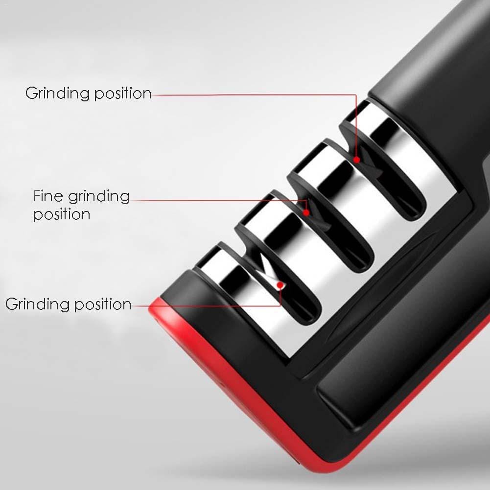 Household Kitchen Multi-Functional Three-Section Cutter Diamond Sharpener Cutter Sharpening Tool Household Kitchen Multi-Functional Three-Section Cutter Diamond Sharpener Cutter Sharpening Tool