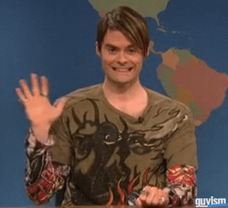 bill hader hello GIF