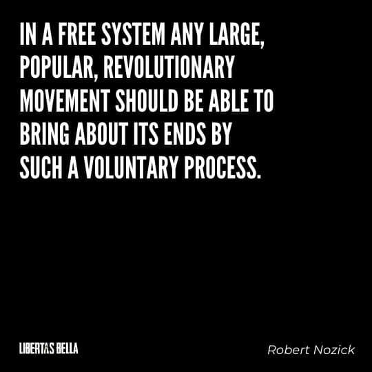 Robert Nozick Quotes - “In a free system any large, popular, revolutionary movement should be able..."