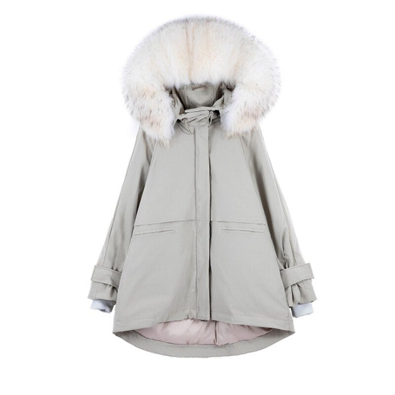 ladies white down jacket