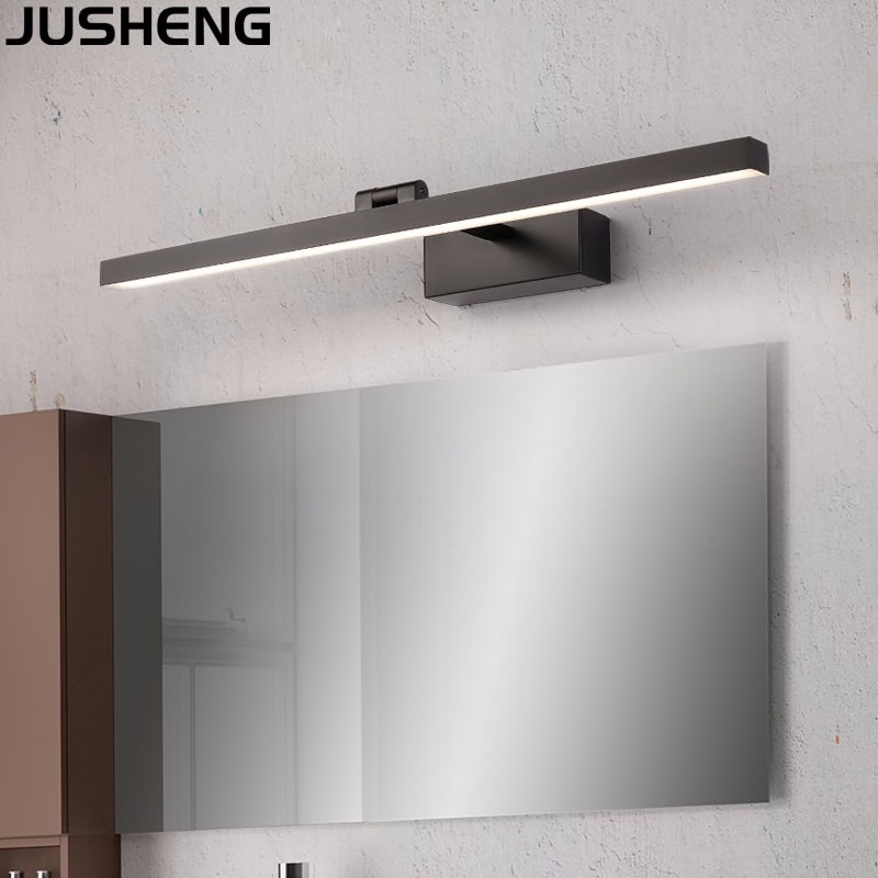 522973367 Jusheng Modern Bathroom Wall Light Over Mirror Indoor Black Sconces Wall Lamps With Swing Arm White Vanity Lights Lights Lighting Indoor Lighting