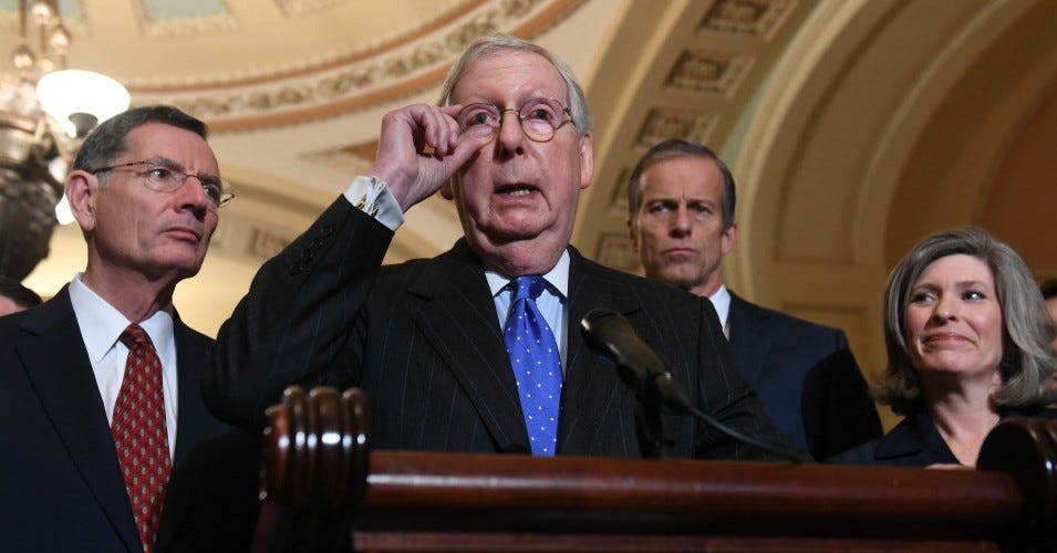 Image result for mitch mcconnell impeachment trial"