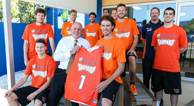The new look CQ University Cairns Taipans Photo Credit: Cairns Taipans The new look CQ University Cairns Taipans Photo Credit: Cairns Taipans