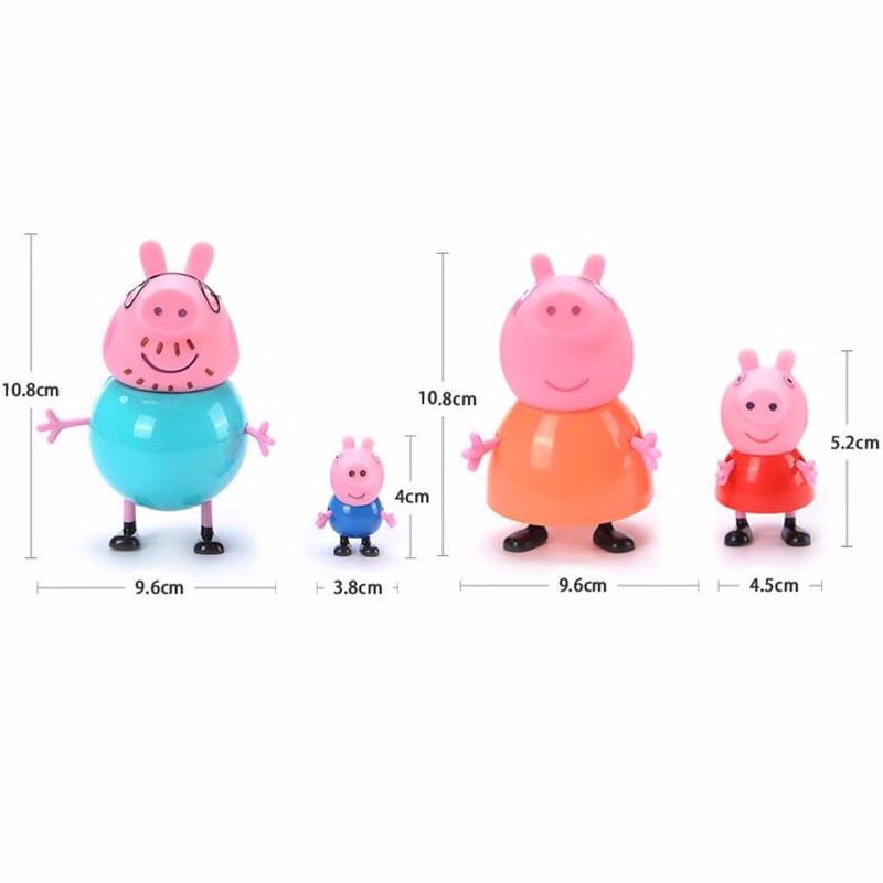 figuras baño peppa pig