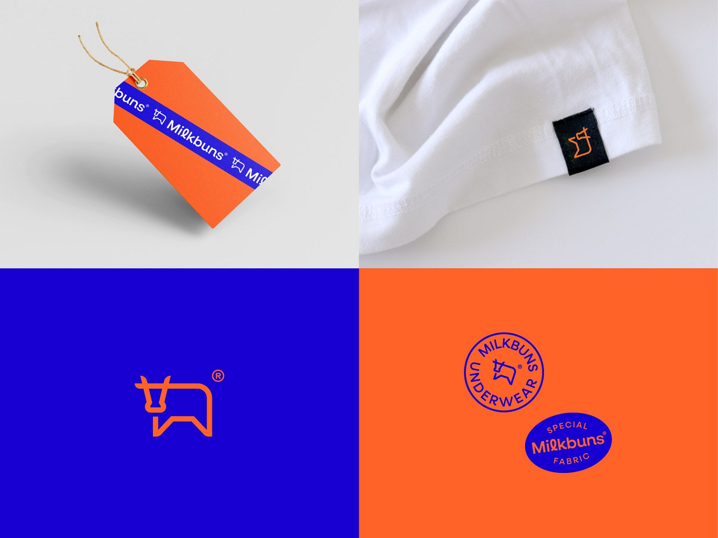 Milkbuns cotton cow milk simple animal symbol mark icon logo underwear Milkbuns cotton cow milk simple animal symbol mark icon logo underwear