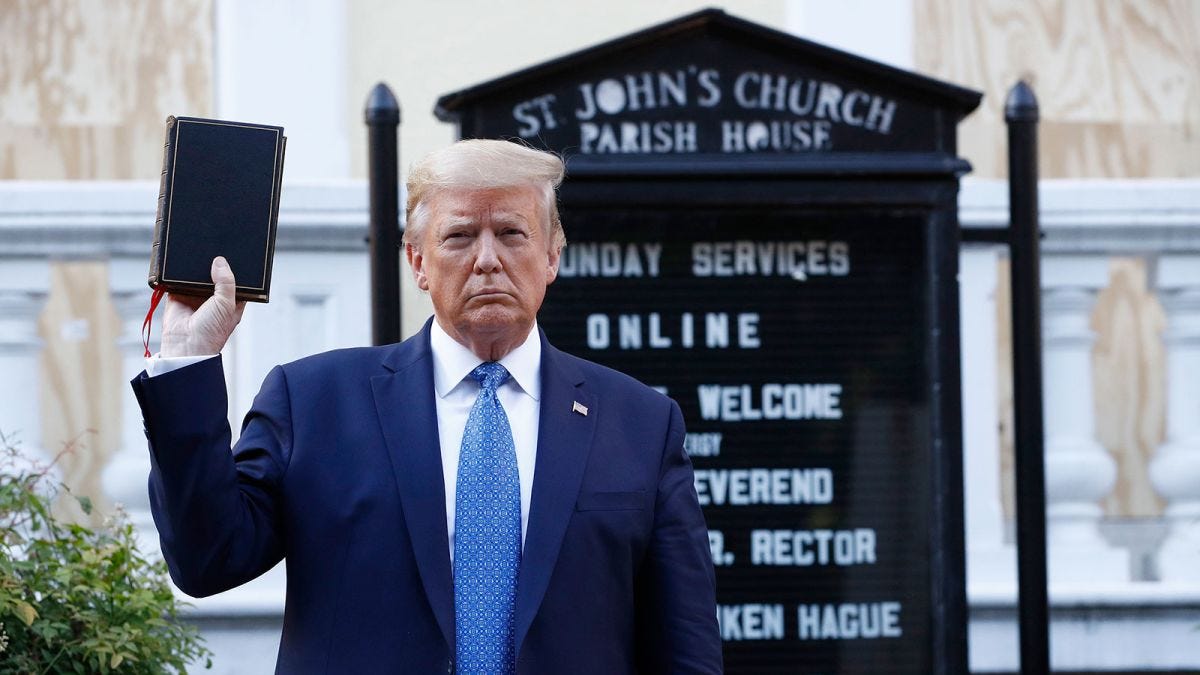 Trump risks backlash from evangelicals with "tone-deaf" Bible ... Trump risks backlash from evangelicals with "tone-deaf" Bible ...