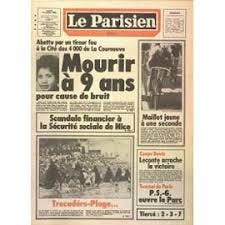PARISIEN LIBERE (LE) N° 12071 DU 11/07/1983 - TOUFIK OUANES - 9 ... PARISIEN LIBERE (LE) N° 12071 DU 11/07/1983 - TOUFIK OUANES - 9 ...