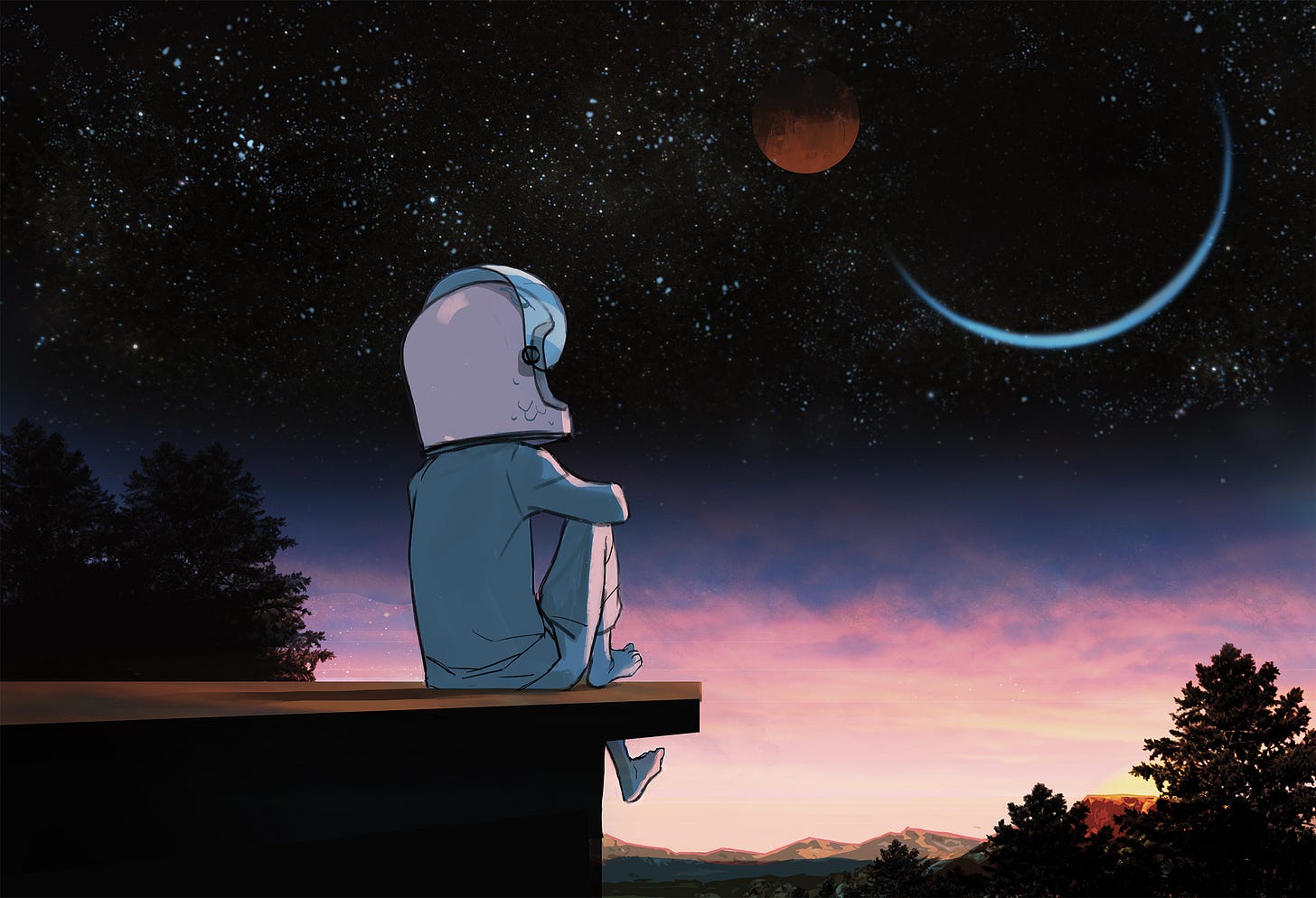 Art by Mike Huddleston from 3 Worlds / 3 Moons Art by Mike Huddleston from 3 Worlds / 3 Moons