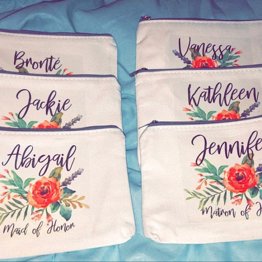 flower girl makeup bag