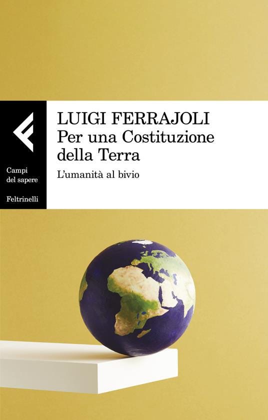 Per una Costituzione della Terra. L'umanità al bivio - Luigi Ferrajoli - copertina