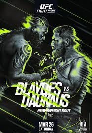 Official poster for UFC Fight Night: Blaydes vs Daukaus : r/MMA