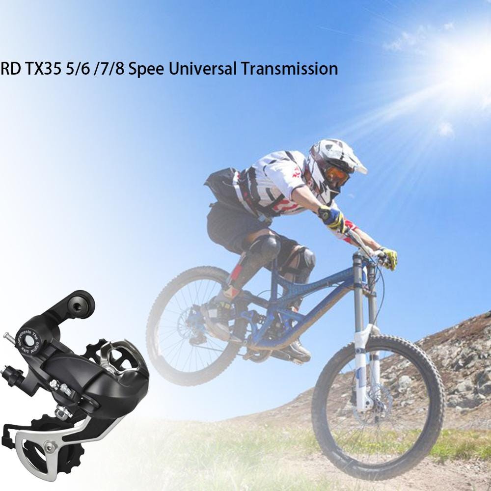 842438704 6 7 8 Speed Tx35 Rear Derailleur Bicycle Aluminum Alloy Mountain Bike Rear Derailleur Rear Derailleurs Bicycle Parts Sports Entertainment Cycling