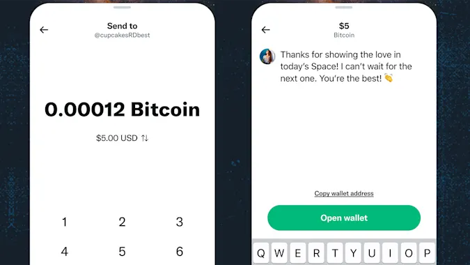 Twitter will let some users send tips with Bitcoin.