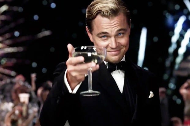 Create meme "The Great Gatsby (a glass for those) (meme The Great Gatsby,  a toast to those, great gatsby )" - Pictures - Meme-arsenal.com