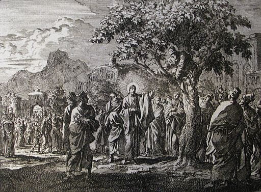 Jan Luyken's Jesus 21. Zacchaeus. Phillip Medhurst Collection Jan Luyken's Jesus 21. Zacchaeus. Phillip Medhurst Collection