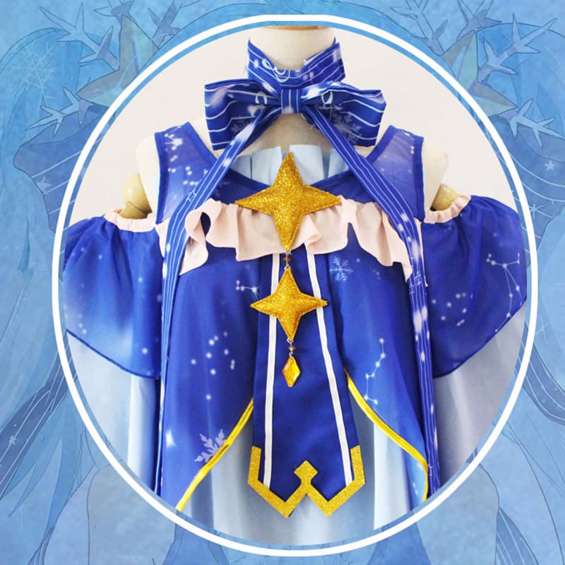 Snow Miku 17 Snow Hatsune Miku Cosplay Princess Of Stars And Snow Vocaloid Novelty Special Use Costumes Accessories
