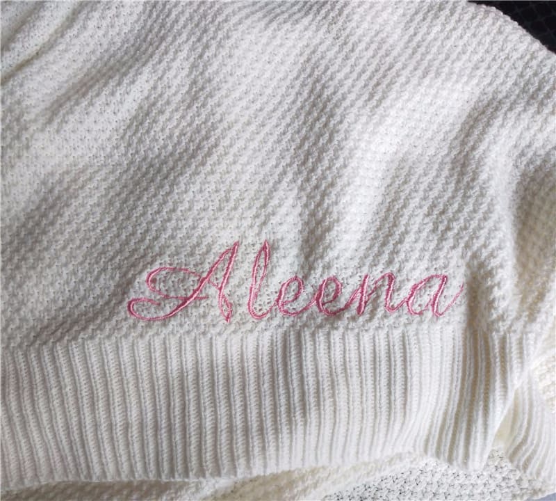 personalised baby swaddle
