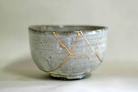 A ceramic bowl with its imperfections creating beauty