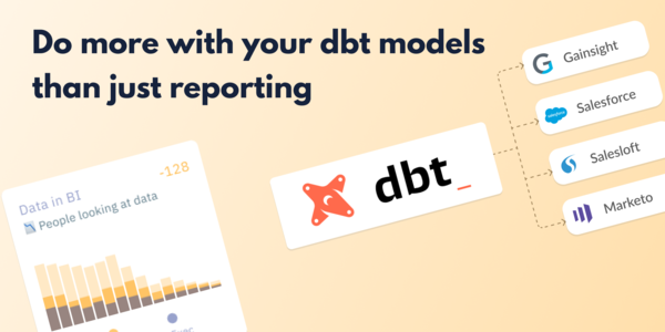 Making your dbt models more useful with Census Making your dbt models more useful with Census