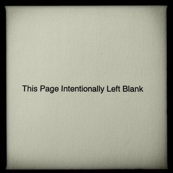 This Page . Intentionally Left Blank | by Russ Murray | Medium