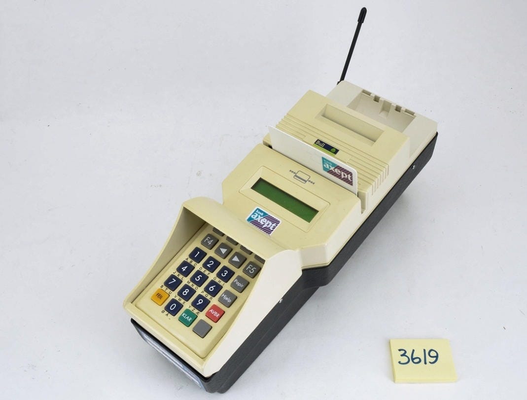 Bank Axept terminal from Norway, 1997 Bank Axept terminal from Norway, 1997