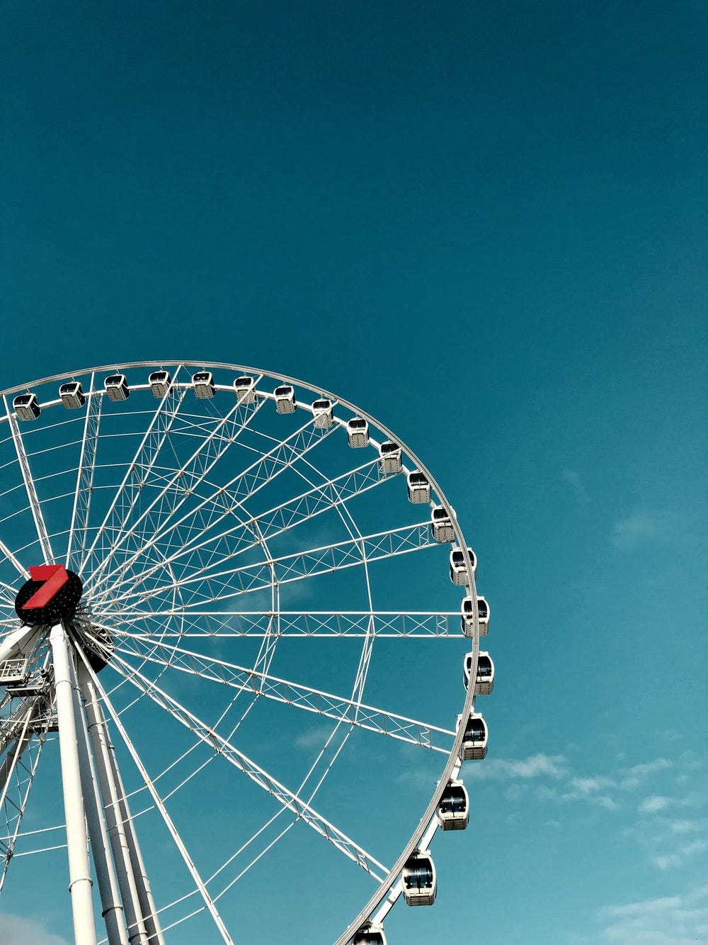 worm's-eye view of ferris wheel worm's-eye view of ferris wheel