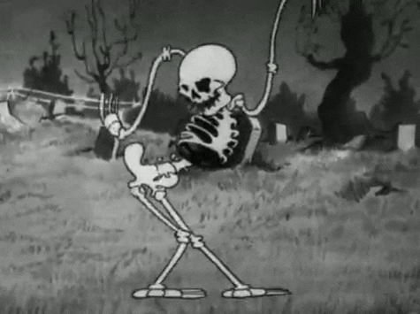 A dancing skeleton A dancing skeleton