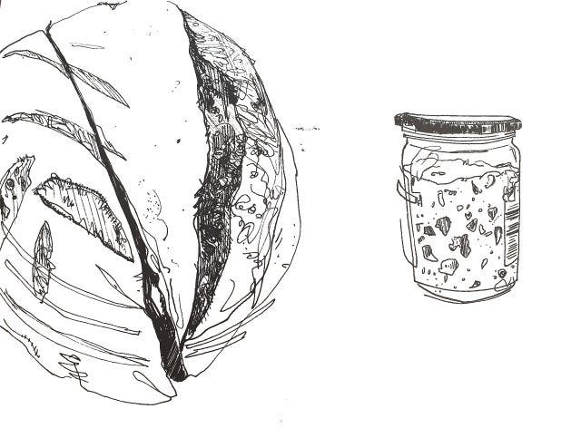 Sourdough boule & starter by Klaussie Sourdough boule & starter by Klaussie