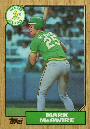 1987 Topps Mark McGwire Juiced the Hobby – Wax Pack Gods