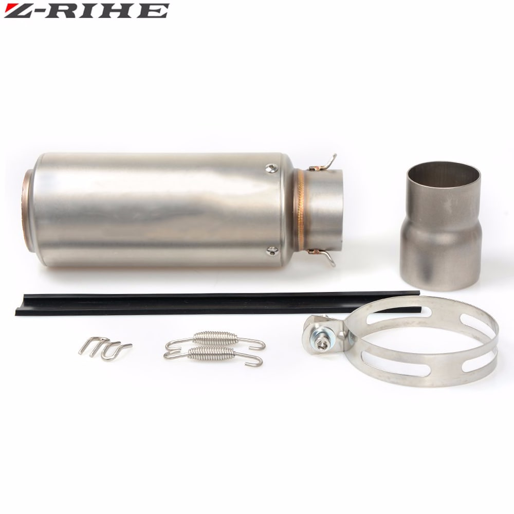 61 51mm Universal Motorcycle Exhaust Pipe For S1000rr Yzf R1 Fz1n Mt09 Gsx R750 R25 Ninja250 Cbr1000 Cb 190r Mt 07 Fz 07 Motorcycle Equipments Parts Motorcycle Parts