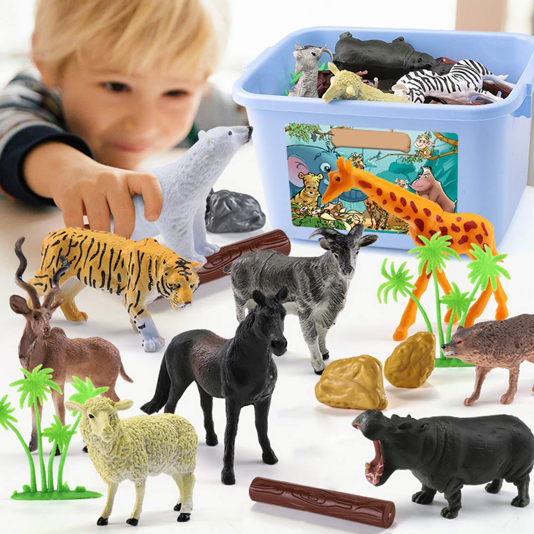 jungle animal toy box